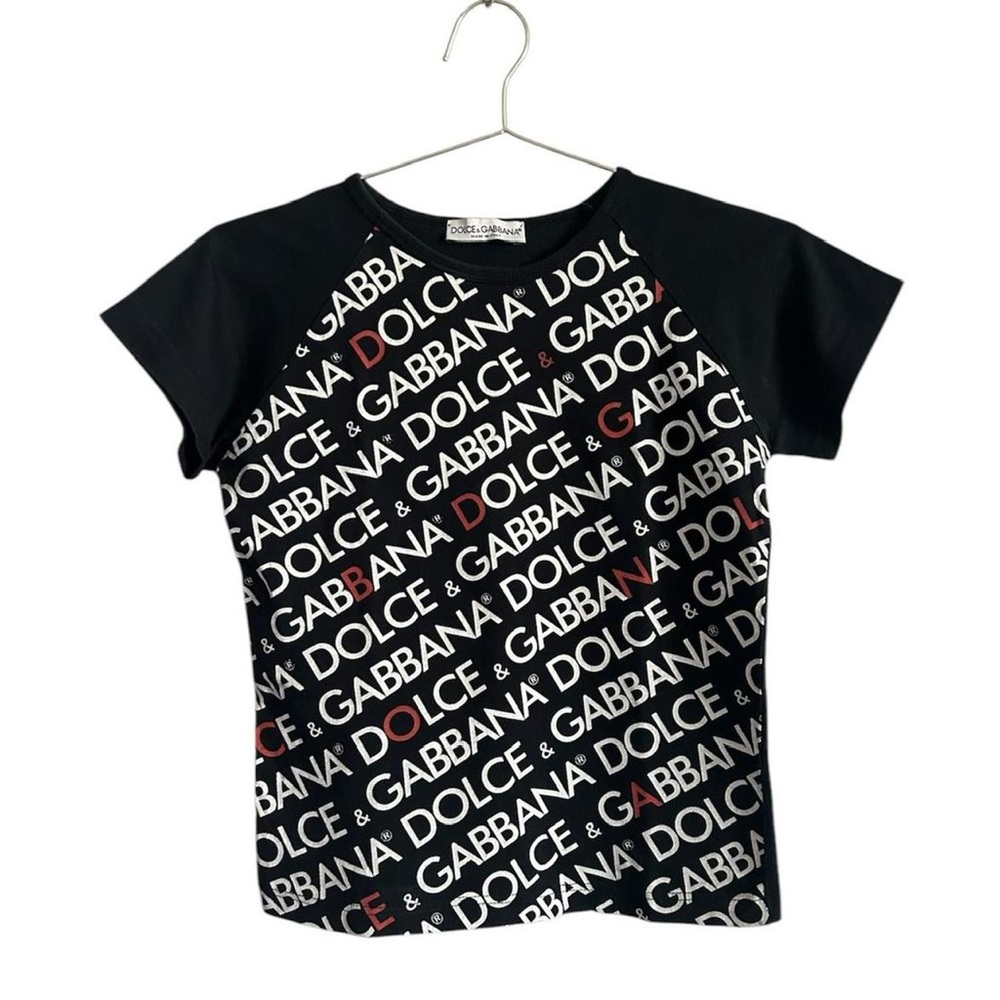 Dolce & Gabbana Vintage Black Graphic T-Shirt
